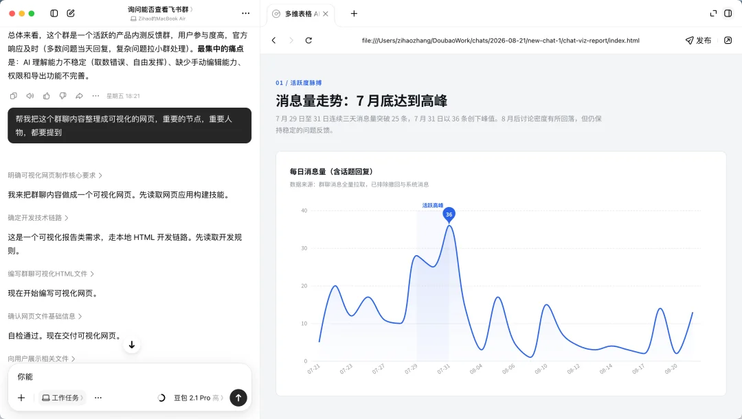 实测豆包工作:连上飞书后,Agent 终于像个同事了