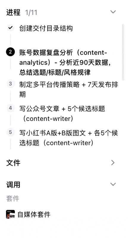 我的自媒体搭子太能卷，一顿饭功夫17份成品