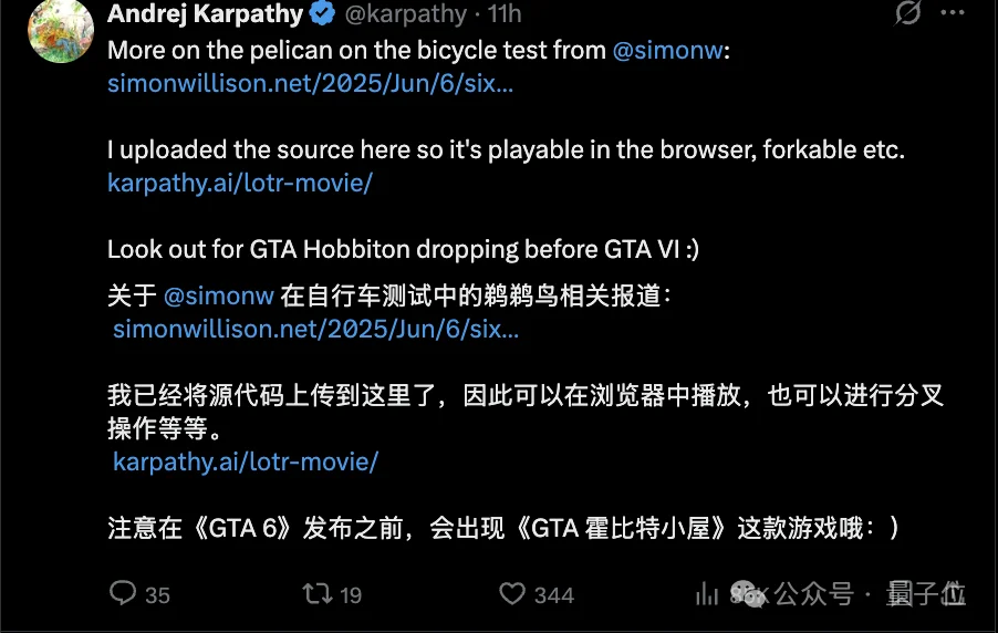 Show me《指环王》！卡帕西强推大模型评测新基准