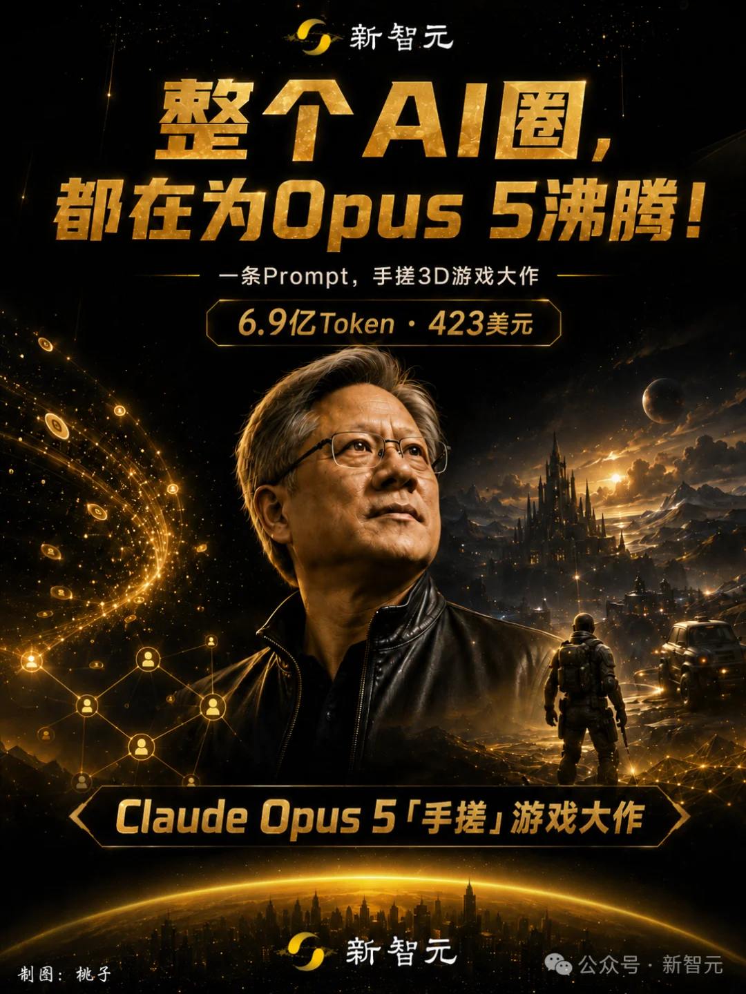 Opus 5一夜手搓3A级游戏，狂烧6.9亿Token！