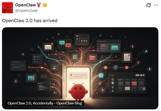 刚刚，OpenClaw 2.0来了，龙虾升级