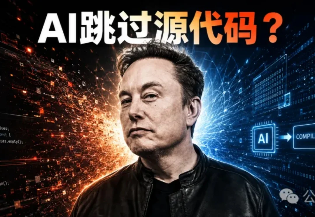 马斯克宣判代码死刑！AI直出二进制，行业教父集体回怼