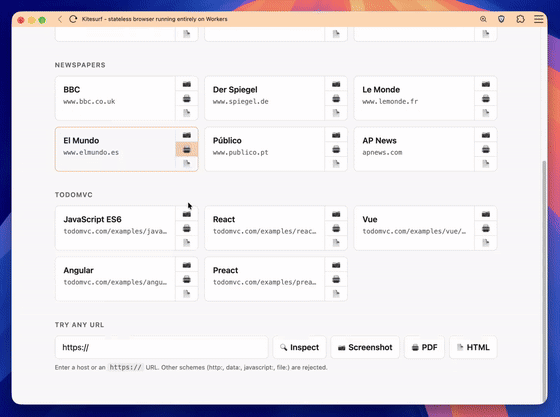 赛博菩萨Cloudflare 发布 Kitesurf：专为 AI Agent 打造的浏览器，CPU/内存比 Chromium 低 3-7 倍