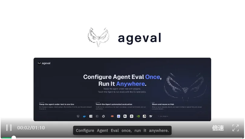 配套CLI与Skills,浙大开源可插拔Agent评测底座