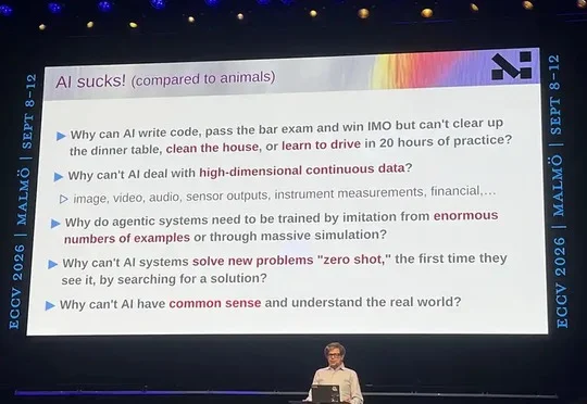 Yann LeCun 万字演讲：「预测像素」是伪命题，JEPA 也并非凭空而来 | ECCV 2026