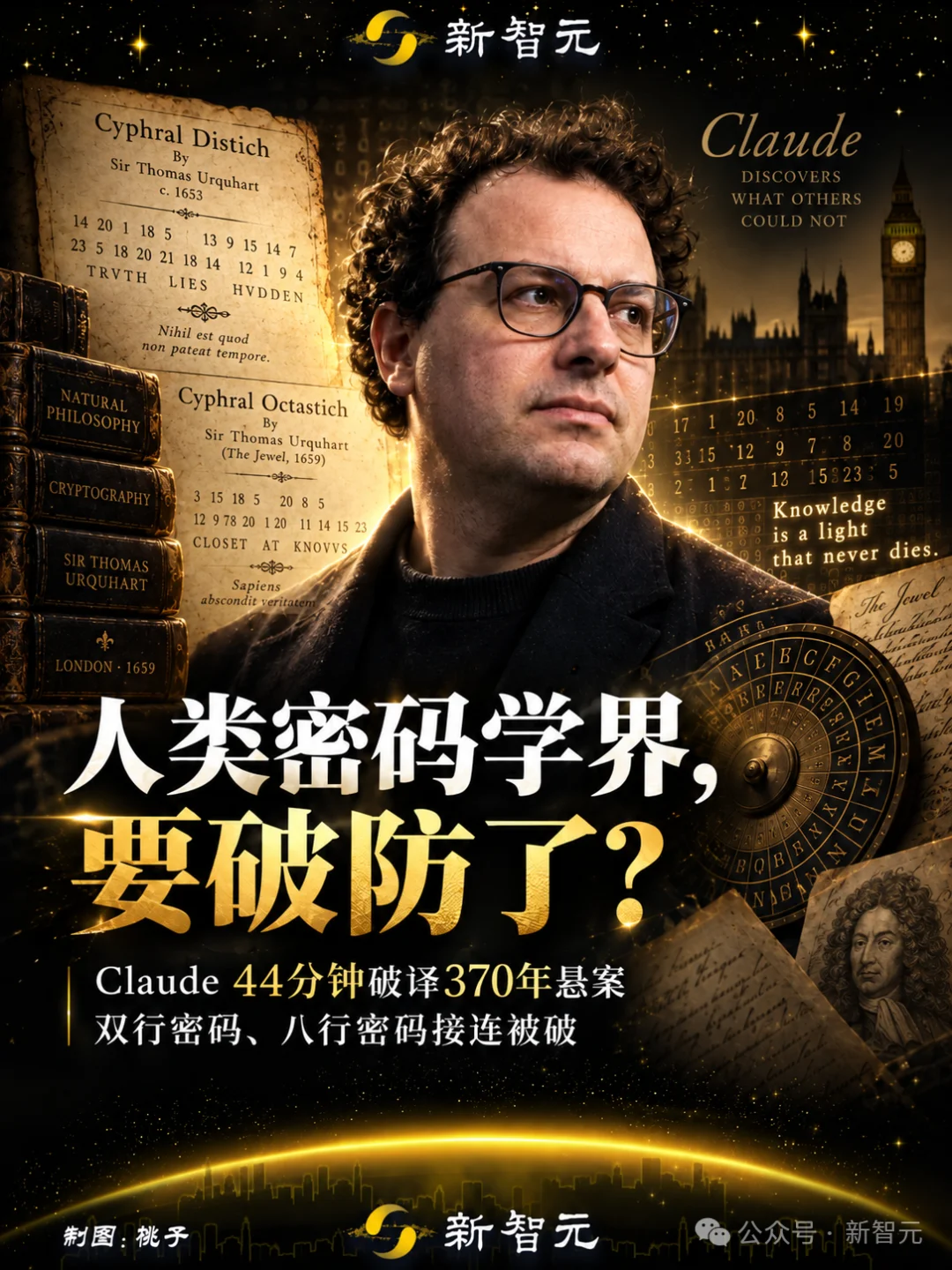 Claude独立破译370年前密文!仅44分钟,密码学家破防了