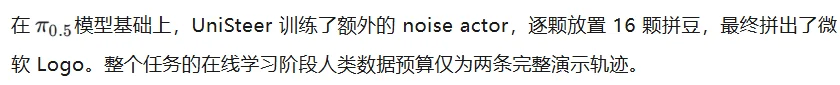 UniSteer用机械臂「拼豆」:让人类指导进入VLA噪声空间强化学习