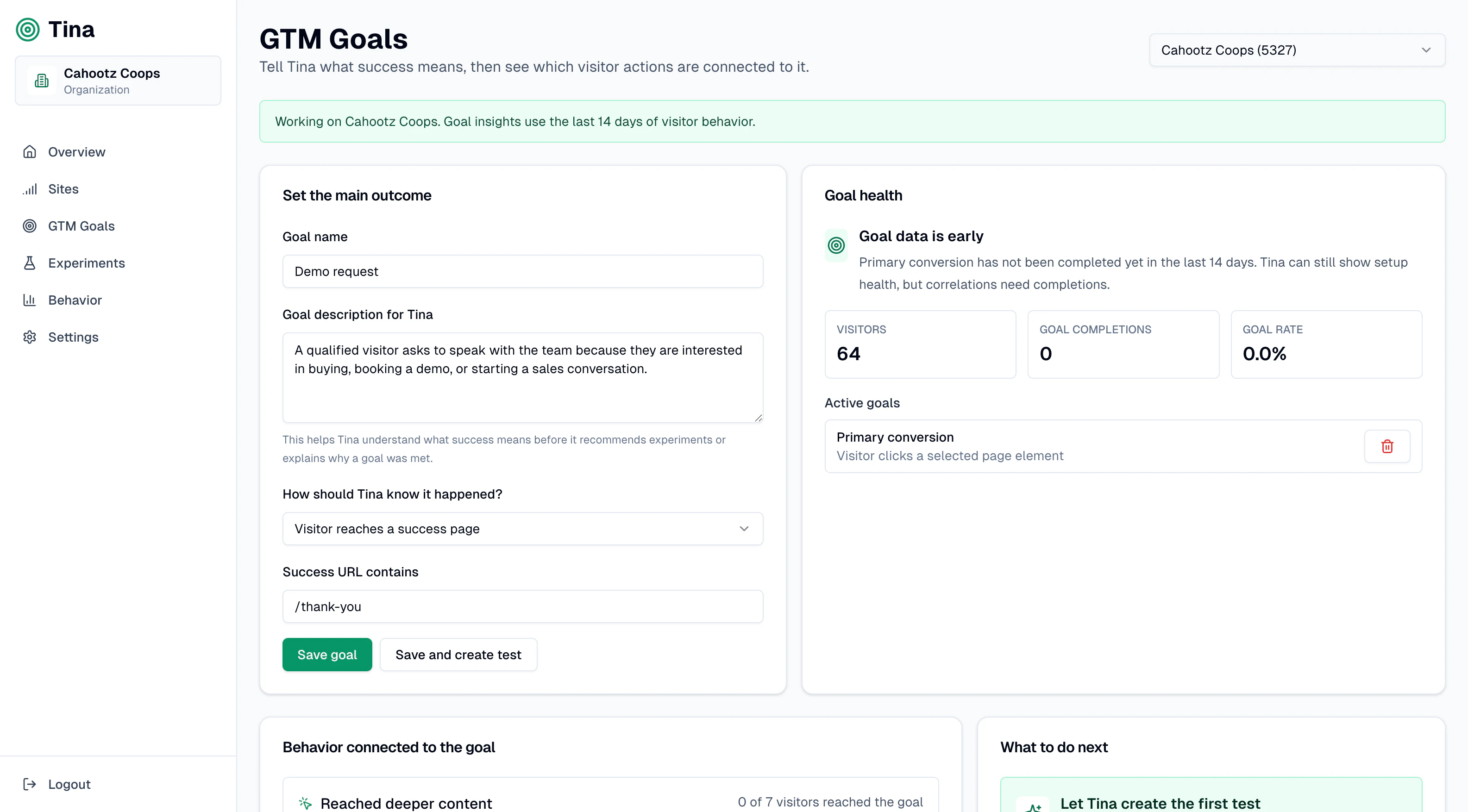Tina - Automated GTM