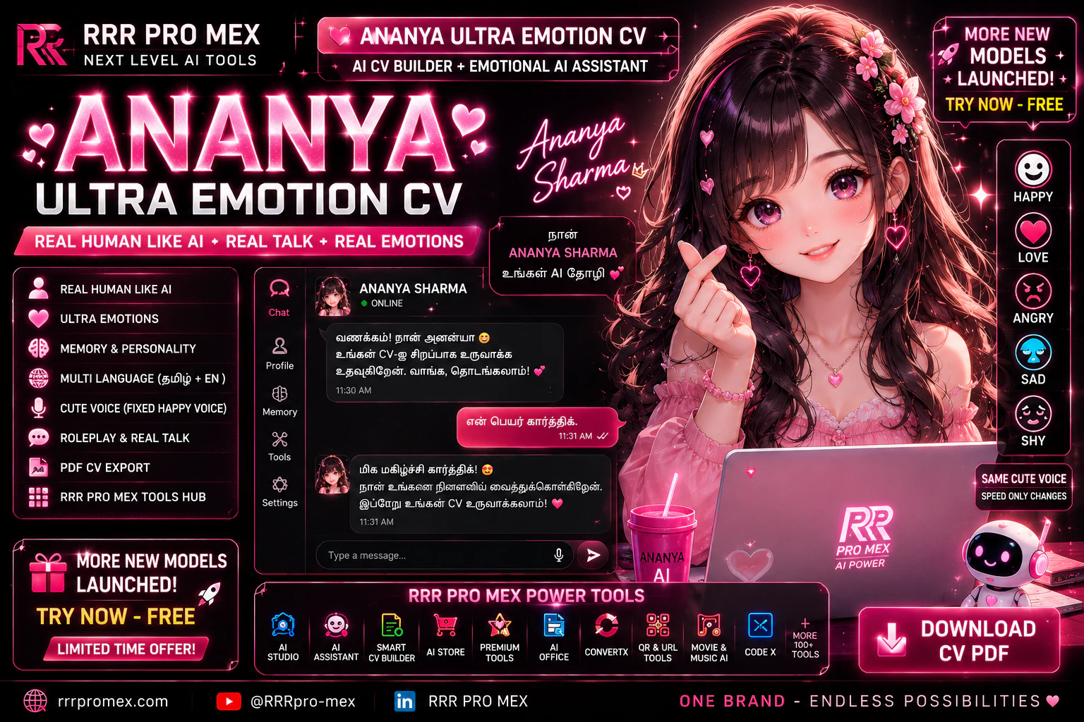 RRR PRO MEX - Ananya AI Engine Hub
