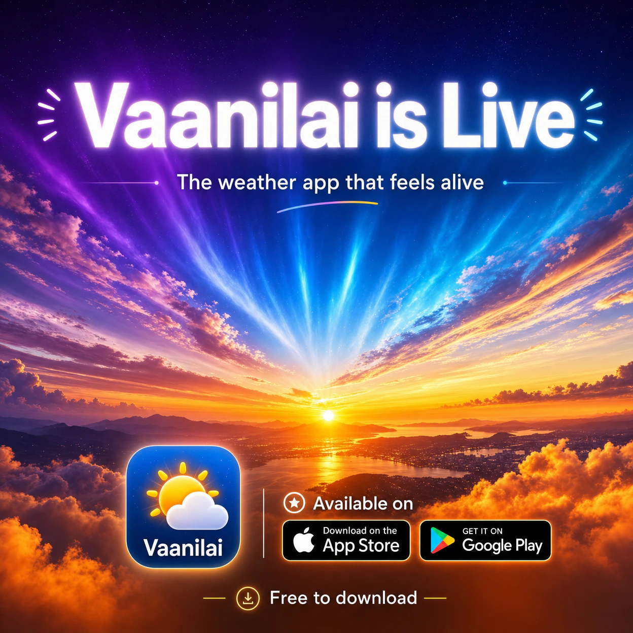 Vaanilai — Live Weather