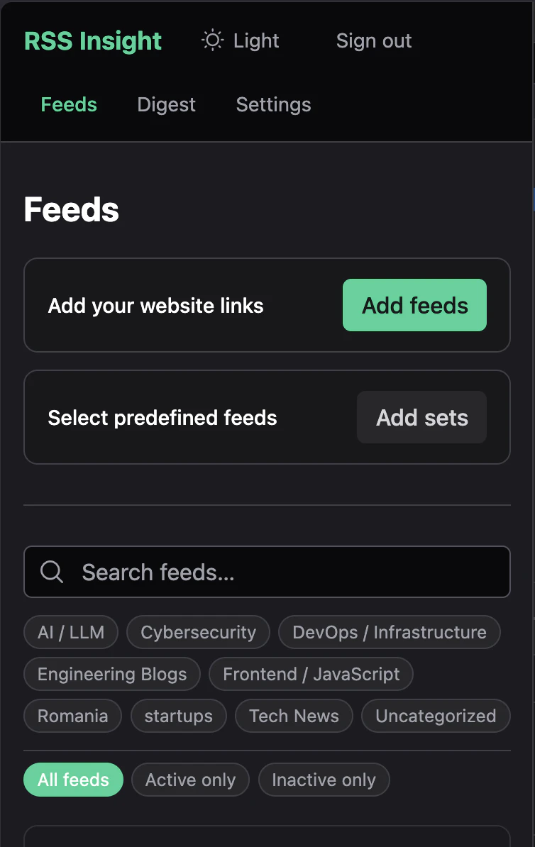 RSS Insight