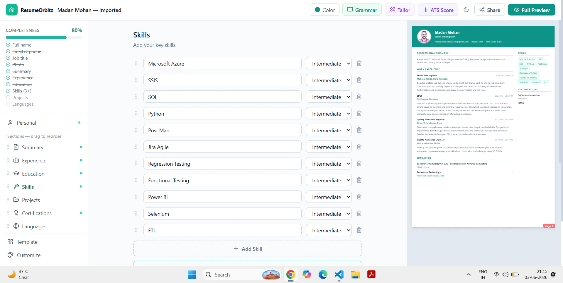 ResumeOrbitz