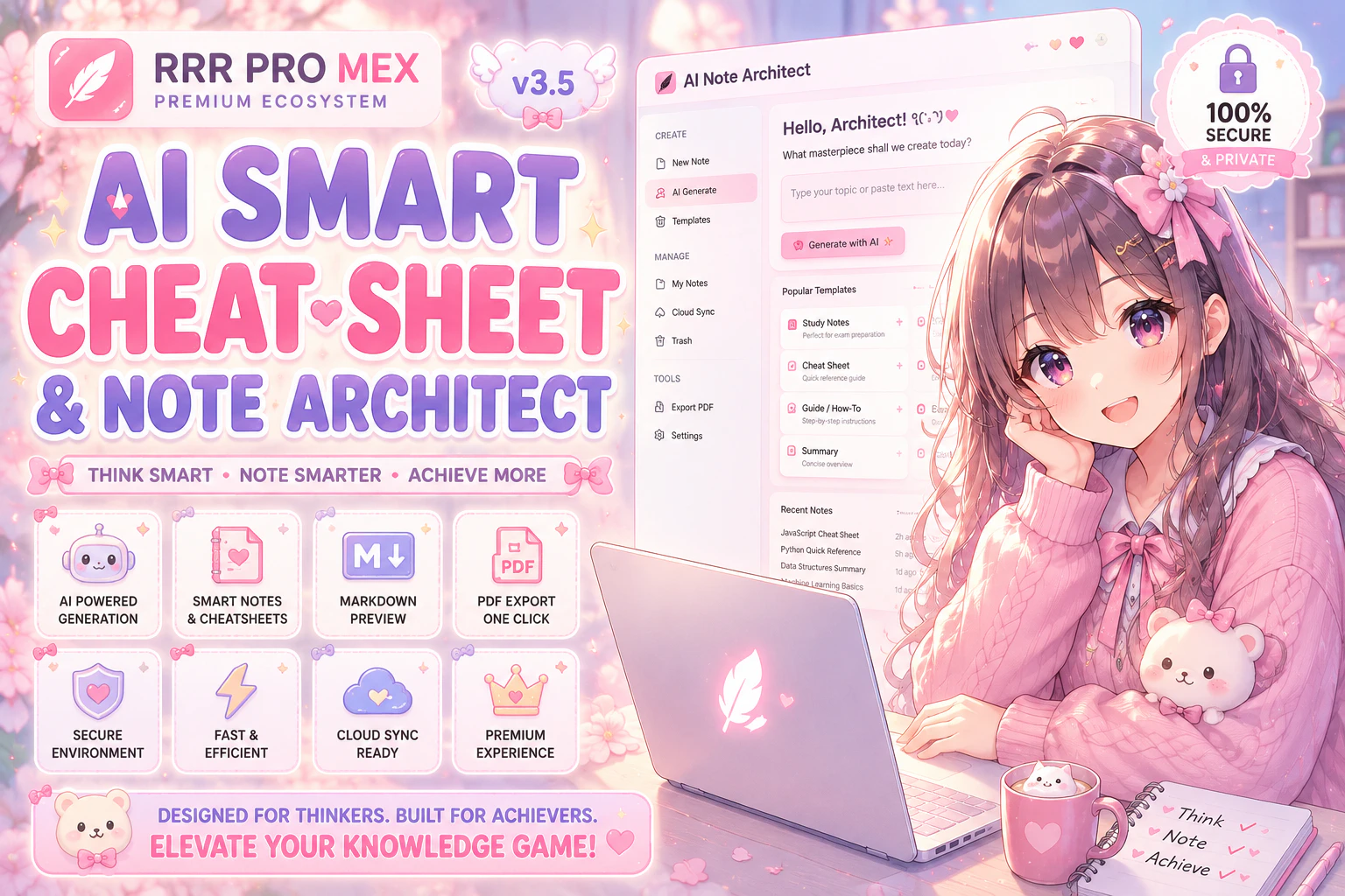 AI Smart Cheat-Sheet & Note Architect.